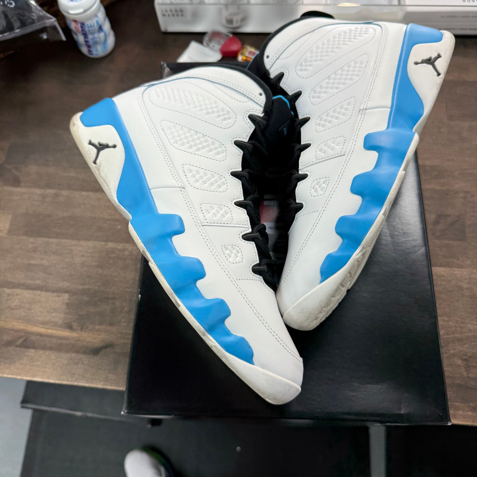Powder Blue Jordan 9 Retro (2024) (USED)