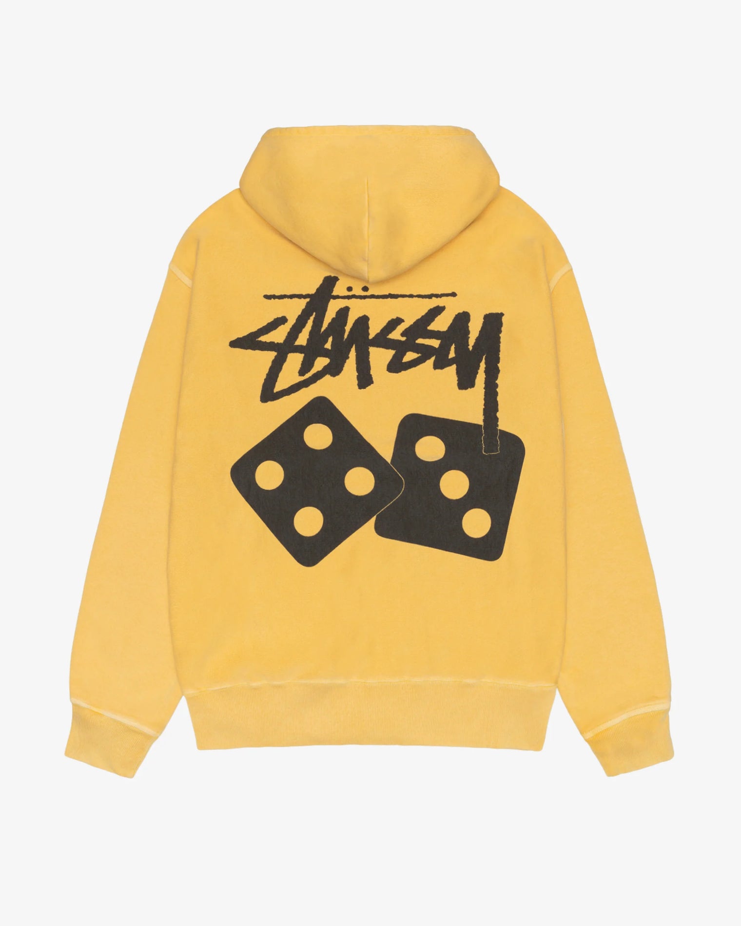 Stussy Dice Pigment Dyed Hoodie Yellow