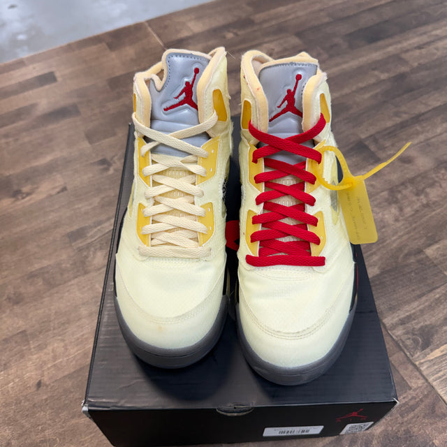 Off White Sail Jordan 5 Retro (USED)