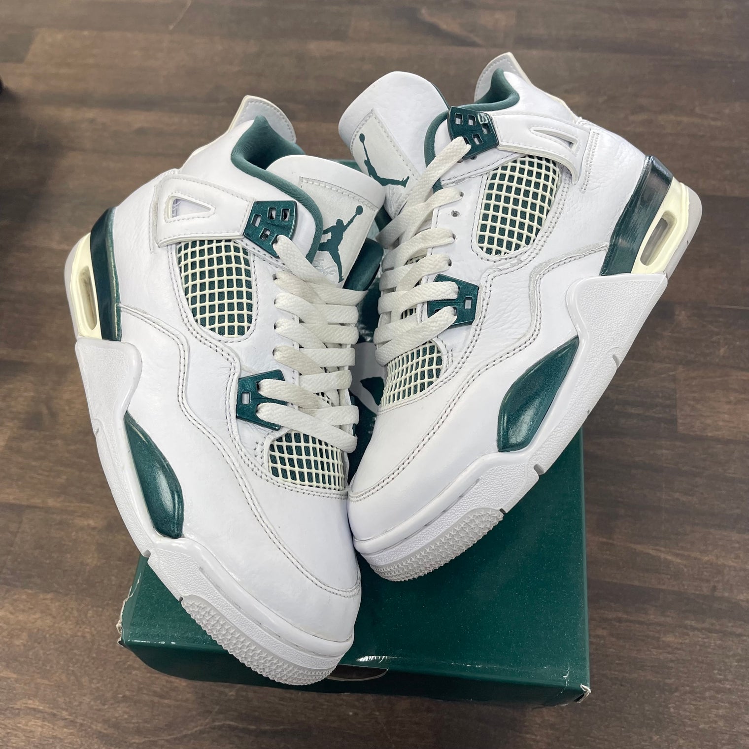 (GS) Oxidized Green Jordan 4 (USED,No Insoles)