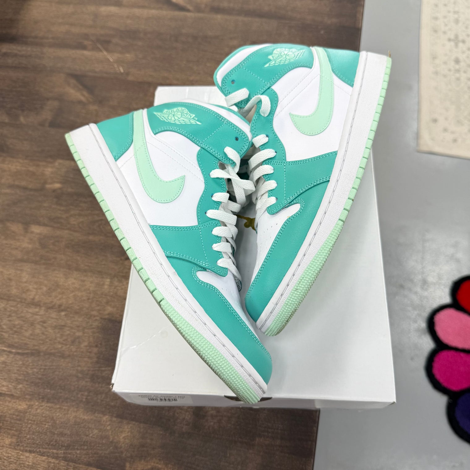 Washed Teal Jordan 1 Mid (W) (USED)