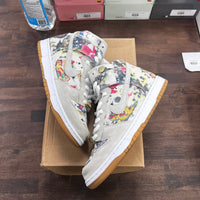 Rammellzee Supreme Nike SB Dunk High (USED,NO BOX)