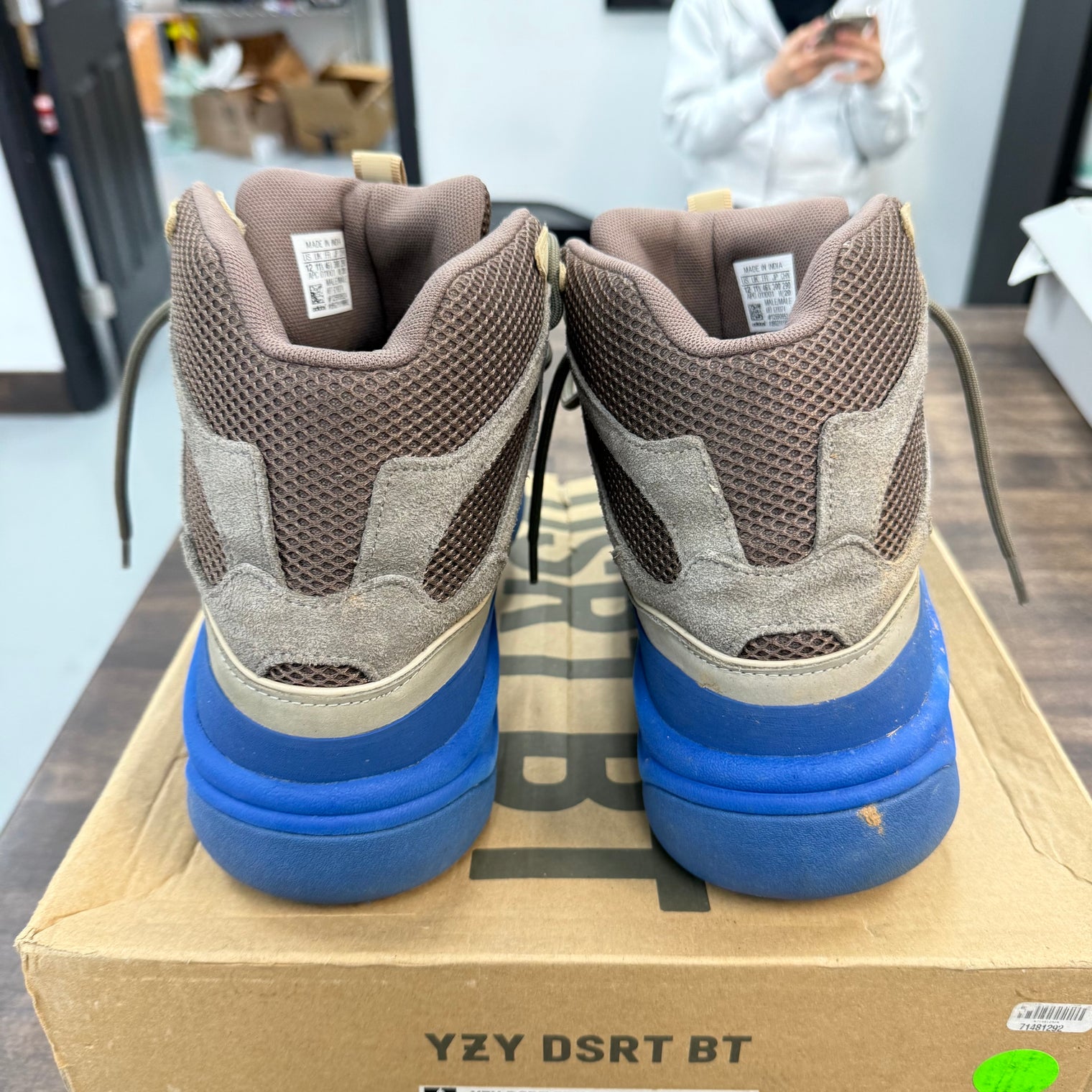 Taupe Blue Yeezy Boot (USED)