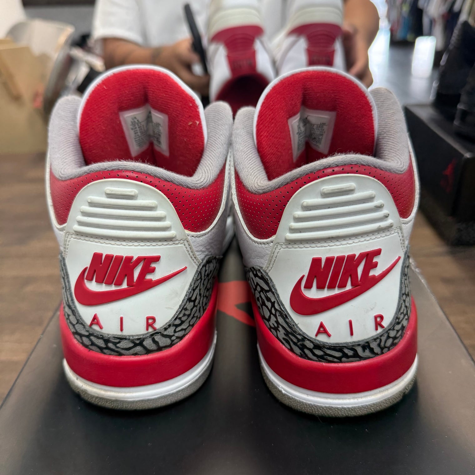 Fire Red Jordan 3 (USED)