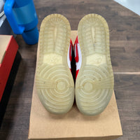 Barcelona Sweater Red Patent Jordan 1 Mid (GS) (USED, No Box)