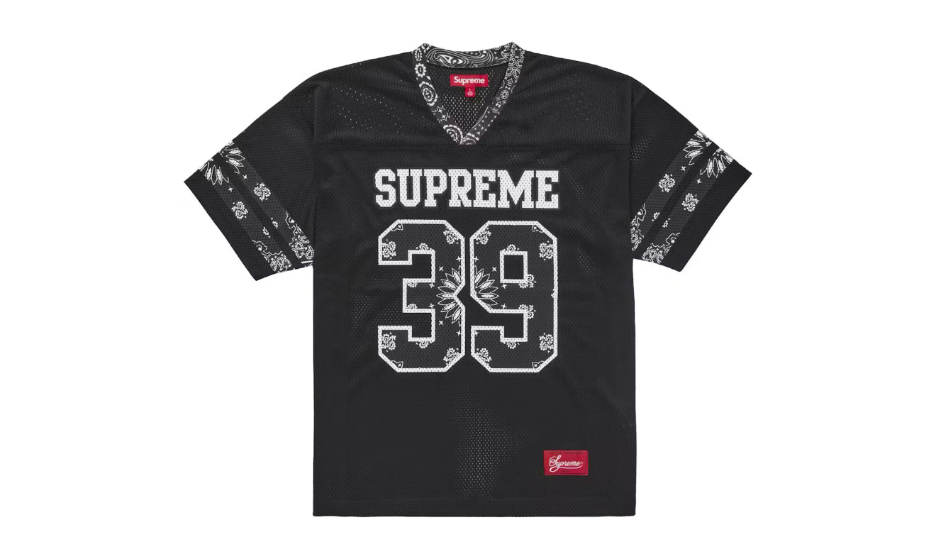 Supreme Bandana Jersey Black