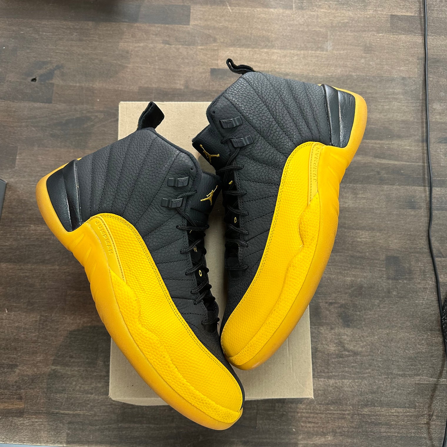 Black University Gold Jordan 12 Retro (USED, No Box)