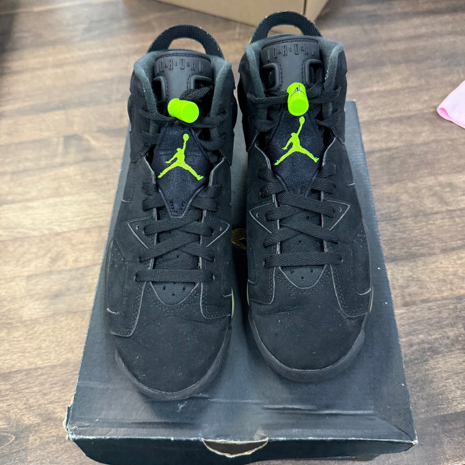 Electric Green Jordan 6 (GS) (USED)