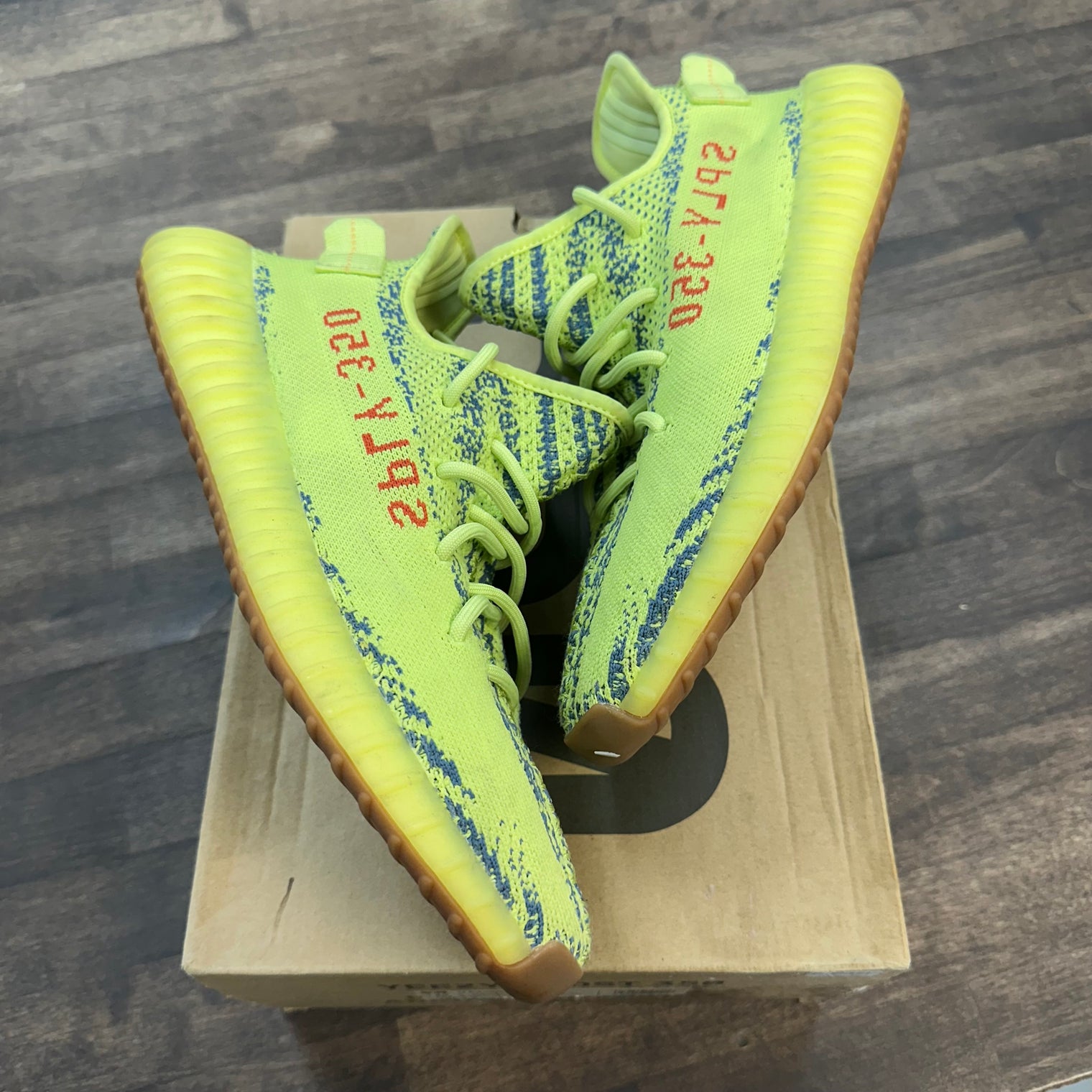 Semi Frozen Yellow Yeezy 350 (USED)