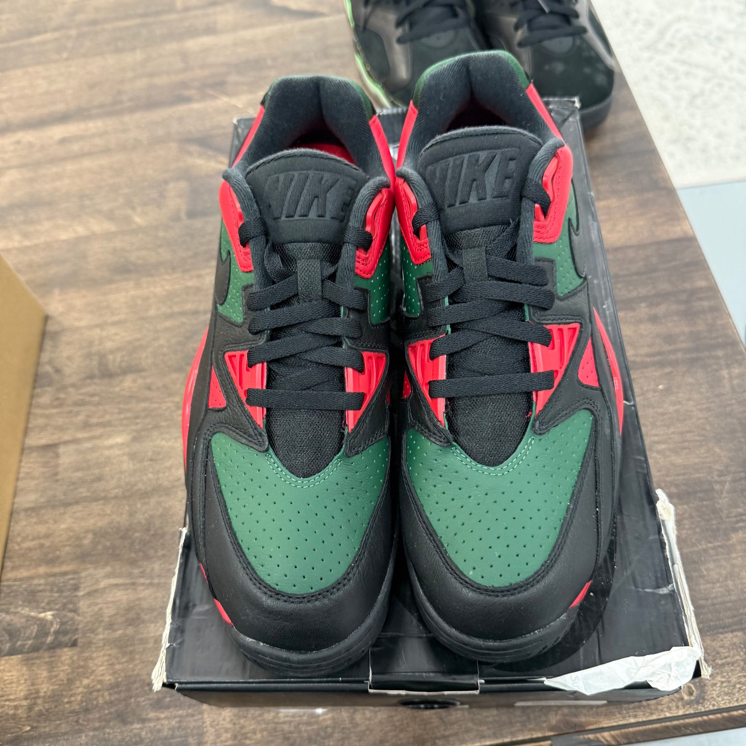 Supreme Black Green Red Cross Trainer Low (USED)