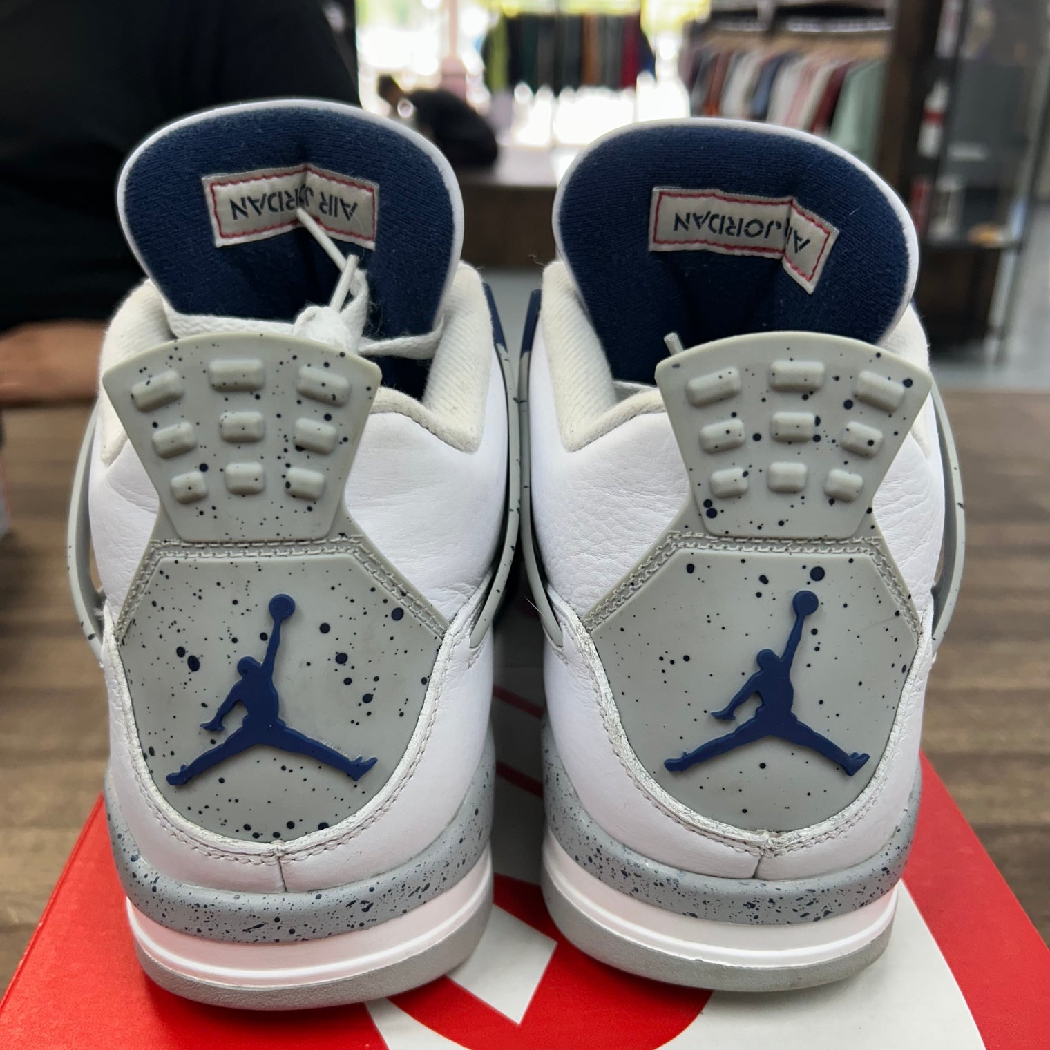 Midnight Navy Jordan 4 Retro (USED, Replacement Box)