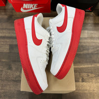 White Red Midsole Nike Air Force 1 Low (USED, No Box)
