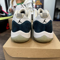 Navy Snakeskin Jordan 11 Low (USED, No Box)