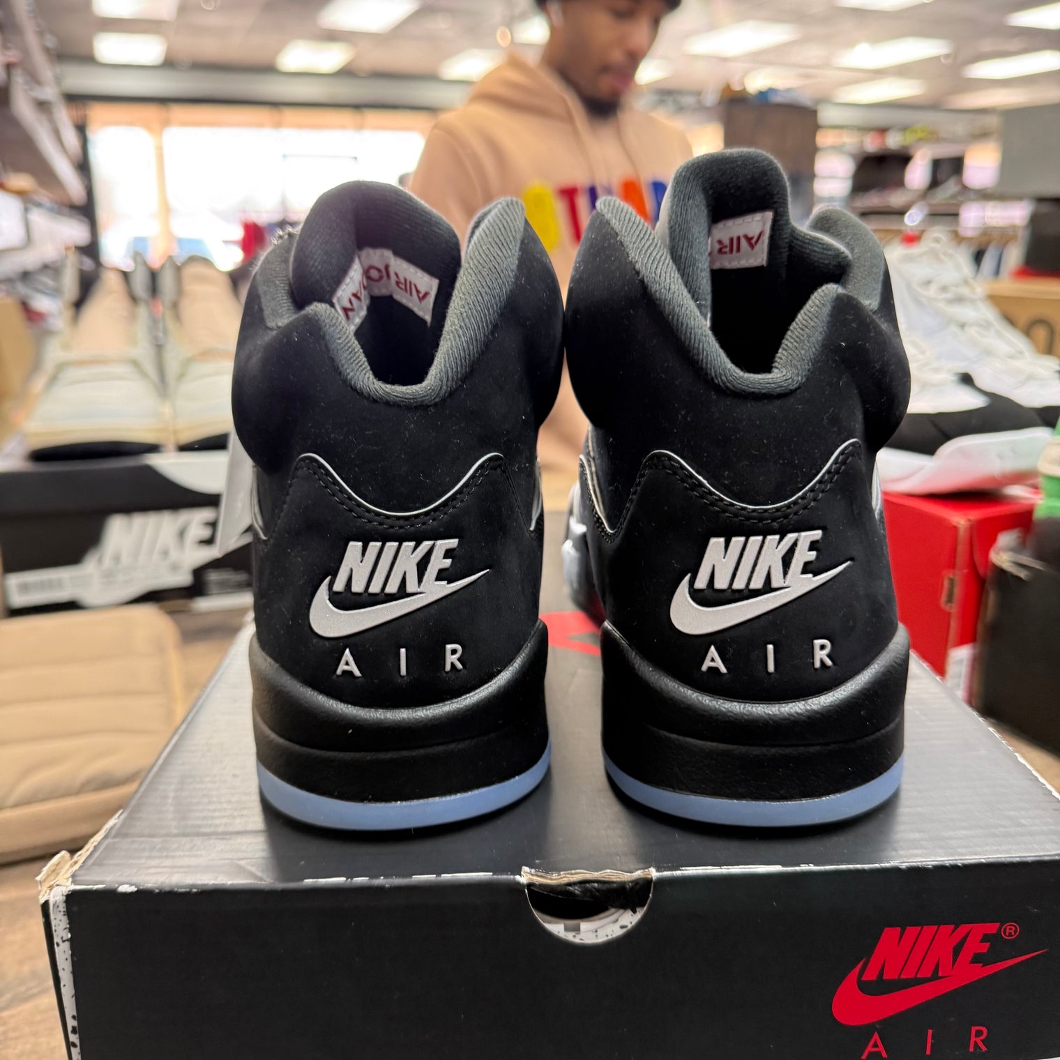 Black Metallic Jordan 5 (2025) (Lightly Worn)