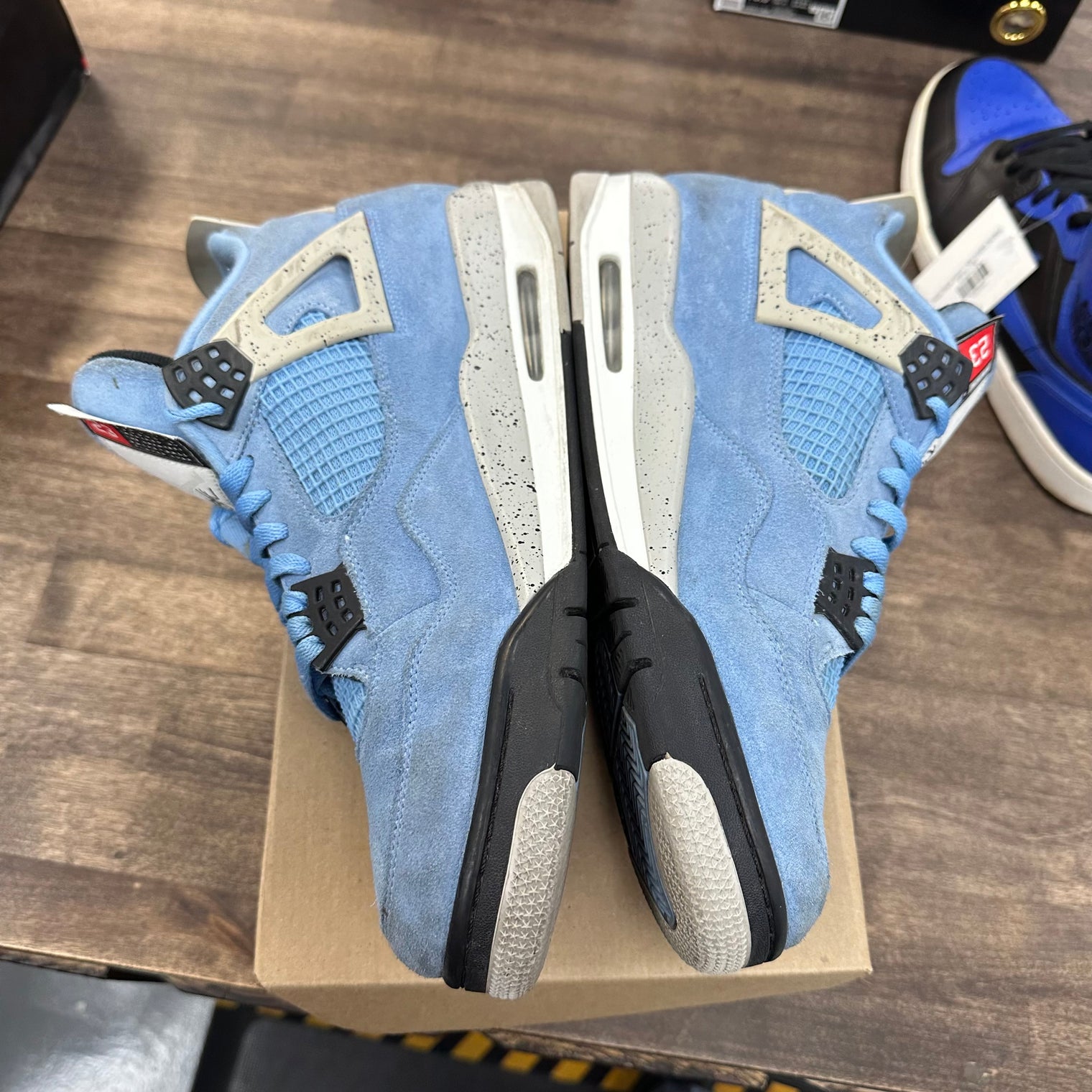 University Blue Jordan 4 Retro (USED, No Box)