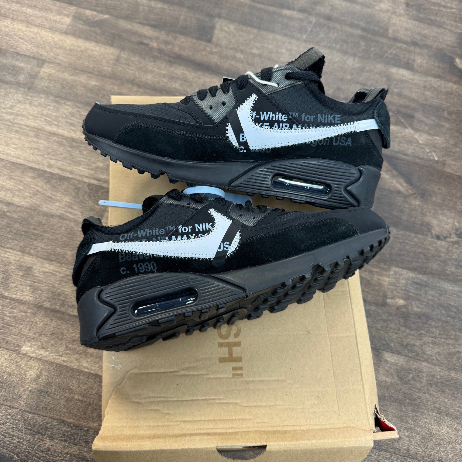 Off-White Air Max 90 Black (Lightly Worn)