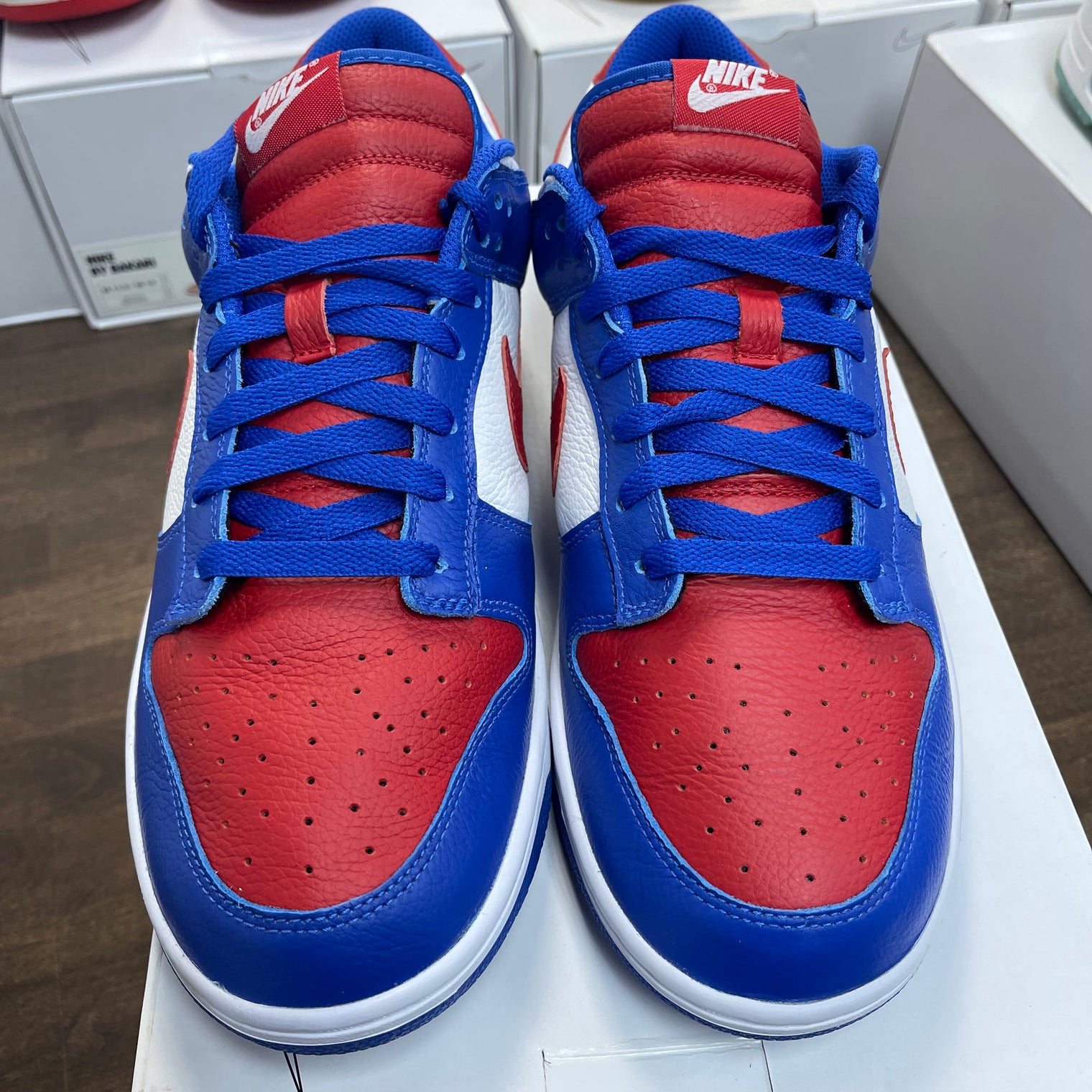 Nike ID Blue Red Dunk Low (USED)