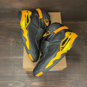 Jordan 8 Retro Taxi Yellow Black (Women's) Size 12W (Pre-Owned) - Image 2