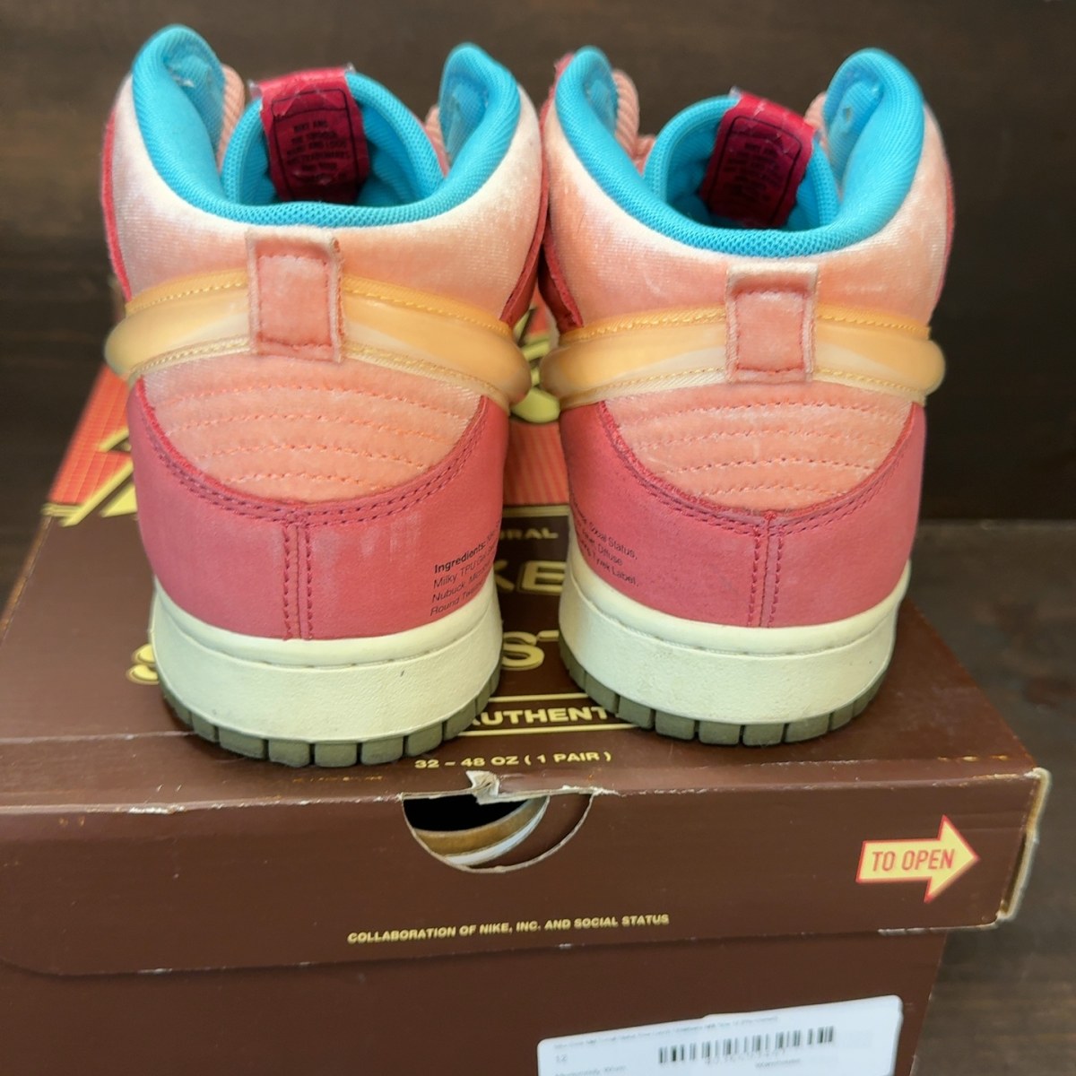 Nike Dunk Mid Social Status Free Lunch Strawberry Milk - Image 5