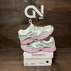 Saucony ProGrid Omni 9 Big Kid 'Green White Lilac' Size 6 (Pre-Owned) - Image 1
