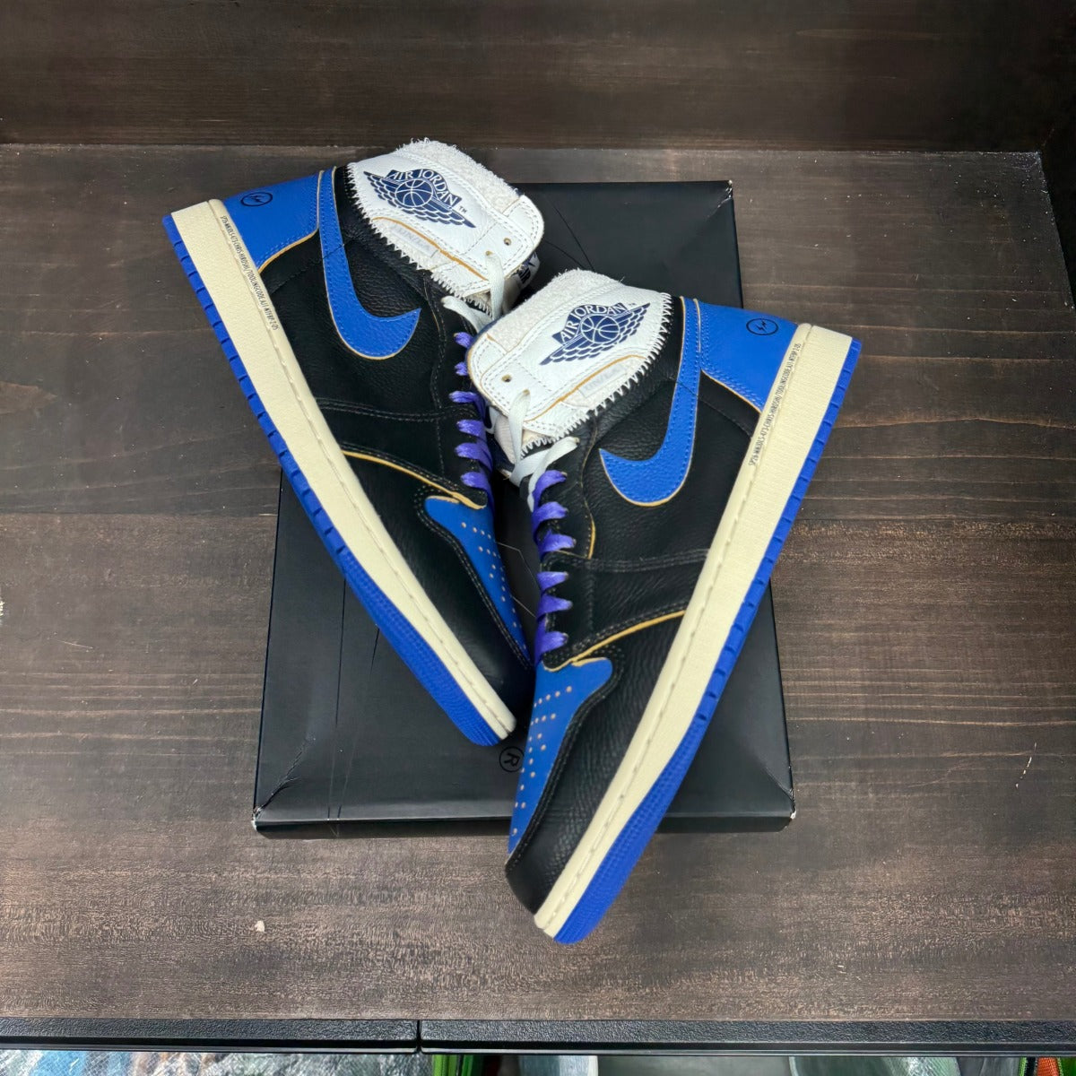 Jordan 1 Retro High OG SP Fragment x Union LA Sport Royal - Image 2