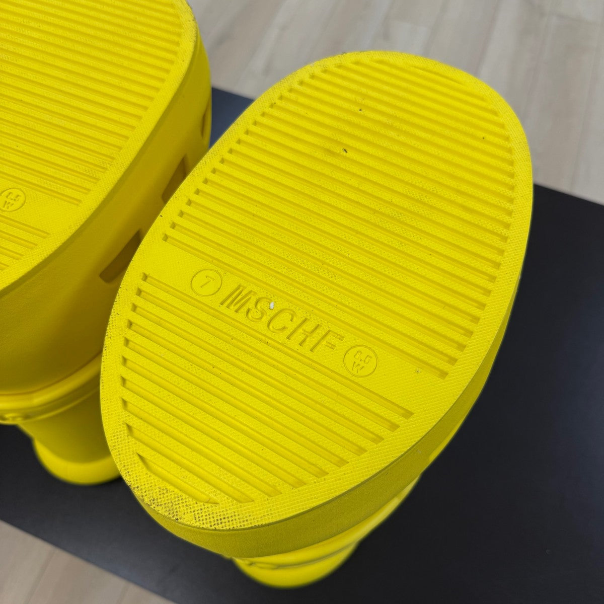 MSCHF x Crocs Big Red Boot (Yellow) Size 7 (Pre-Owned) - Image 8