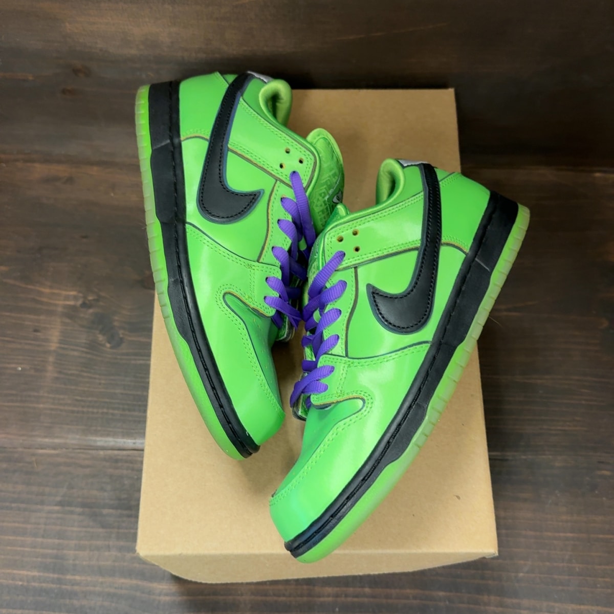 Nike SB Dunk Low The Powerpuff Girls Buttercup Size 7 (Pre-Owned) - Image 2