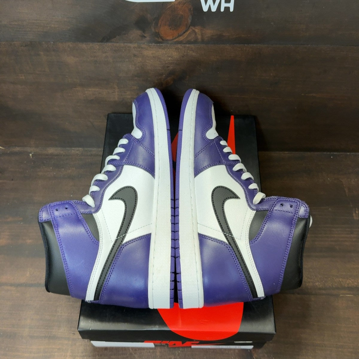 Jordan 1 Retro High Court Purple White Size 13 (Pre-Owned) - Image 6