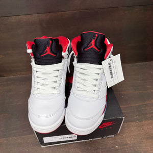 Jordan 5 Retro Fire Red Black Tongue (2025) (GS) - Image 2