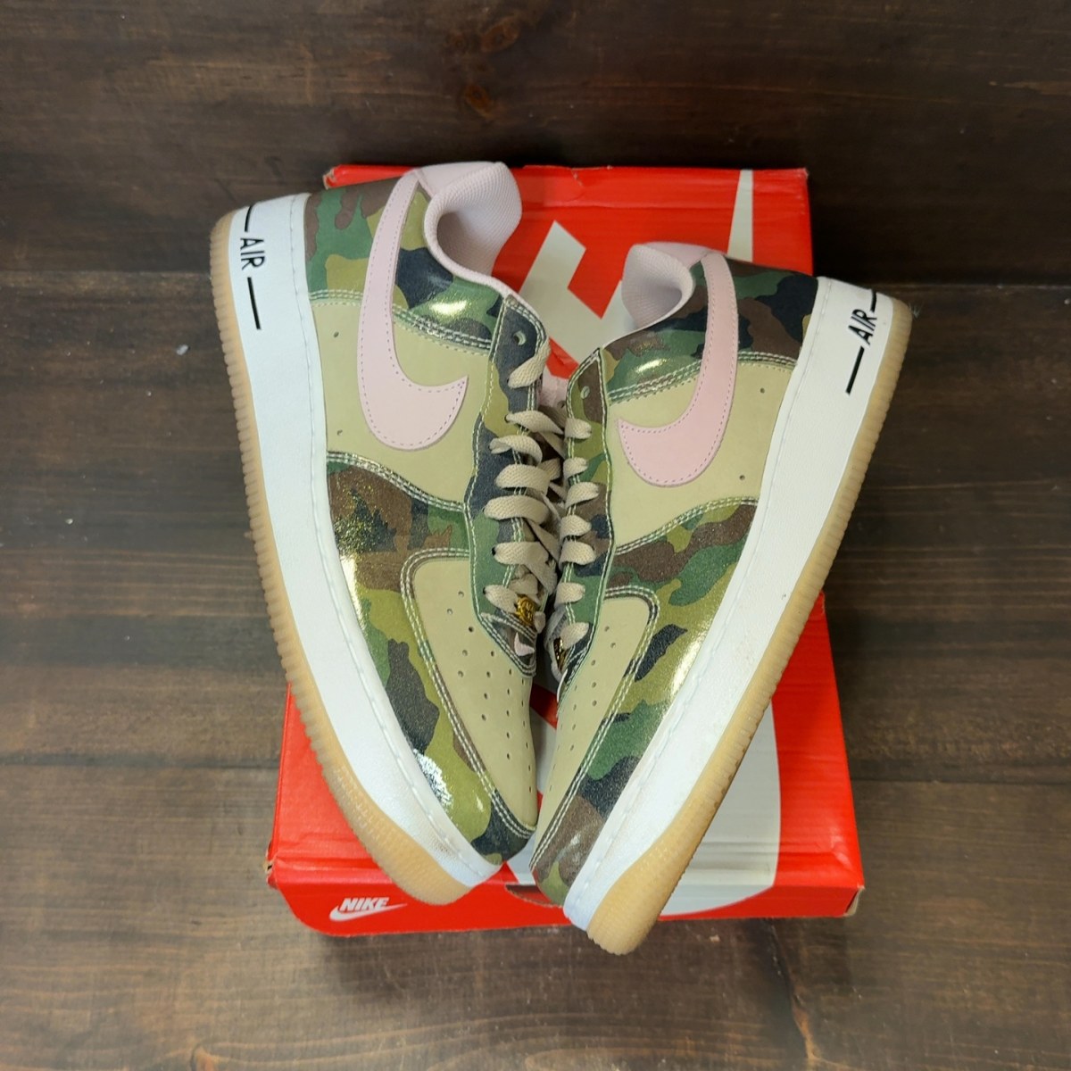 Nike Air Force 1 Low '07 LV8 Patent Camo Pink - Image 2