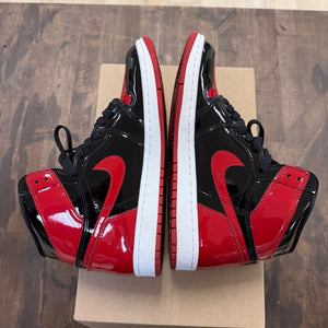 Jordan 1 Retro High OG Patent Bred Size 8 (Pre-Owned) - Image 4