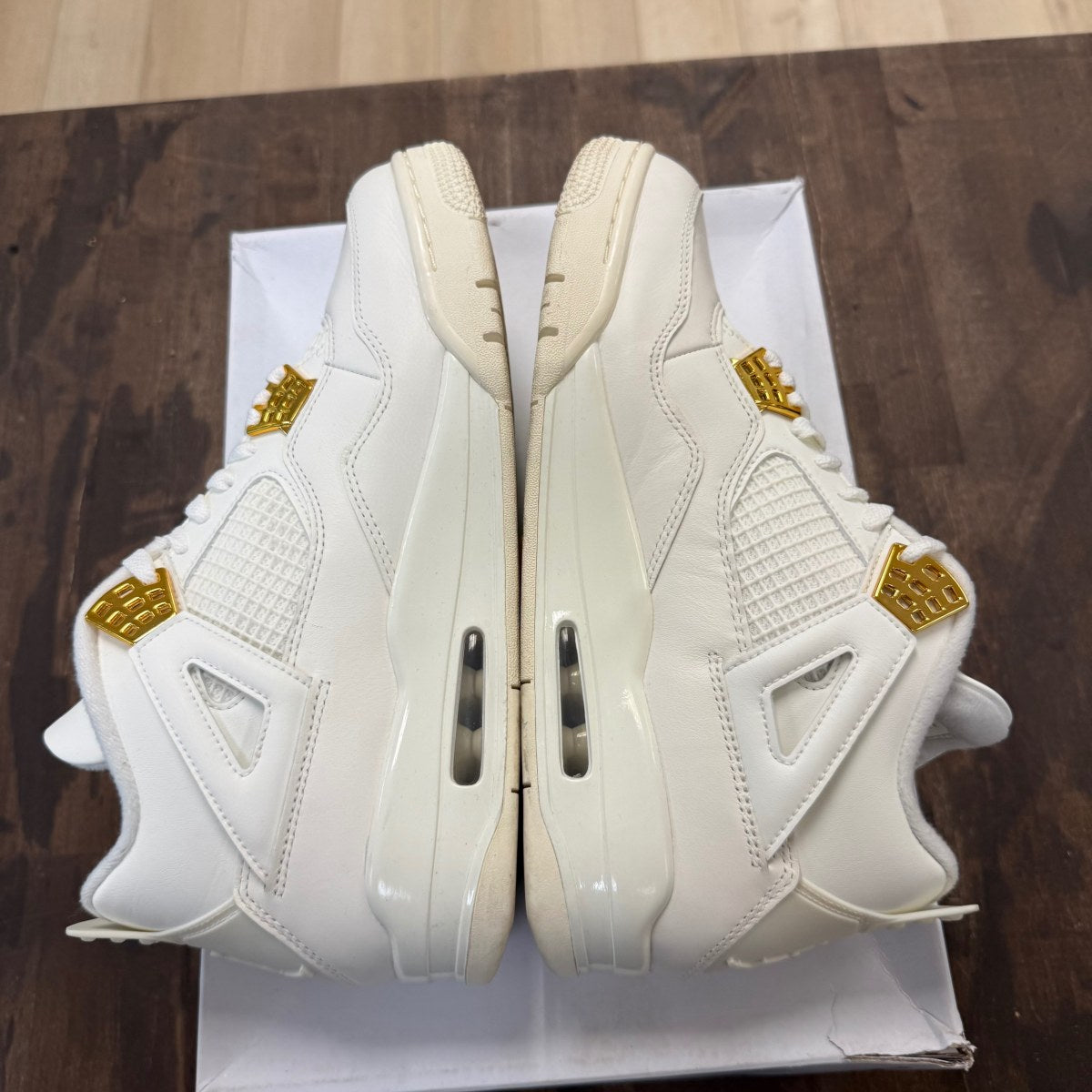 Jordan 4 Retro Metallic Gold (Women's) - Image 4