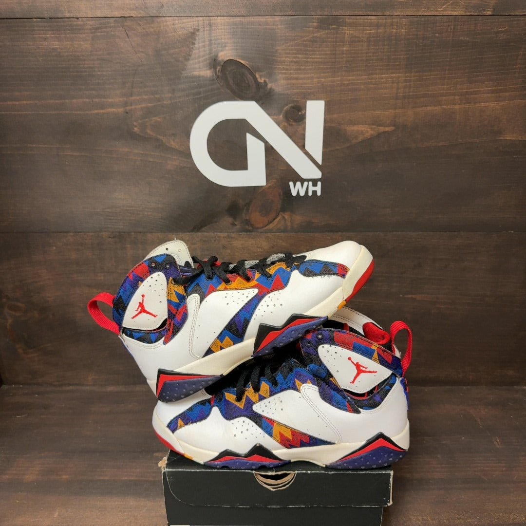 Jordan 7 Retro Nothing But Net (GS) Size 7Y (Pre-Owned) - Image 1