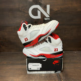 Jordan 5 Retro Fire Red Black Tongue (2025) - Image 1