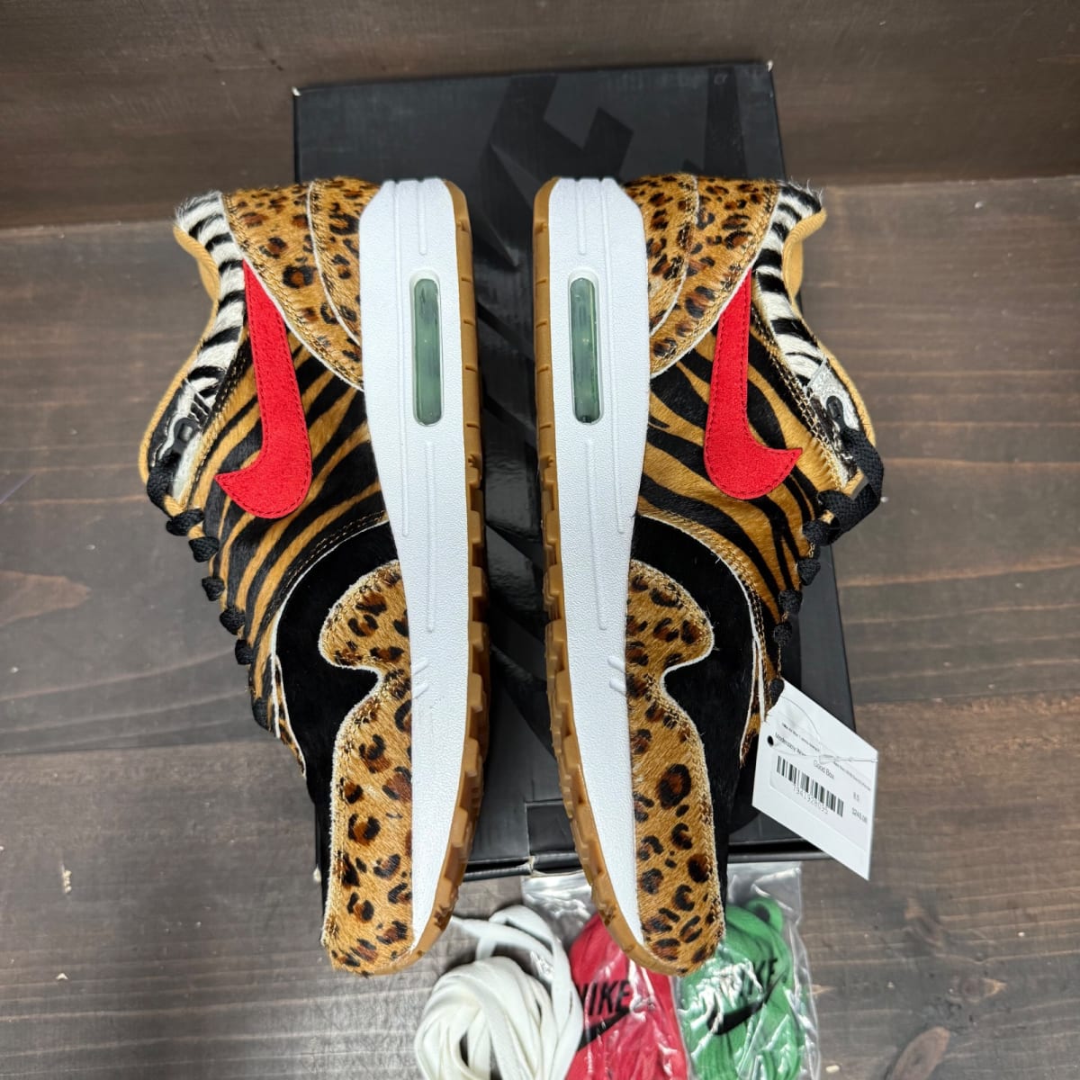 Nike Air Max 1 atmos Animal Pack 2.0 (All Black Box) (2018) Size 8.5 (Pre-Owned) - side