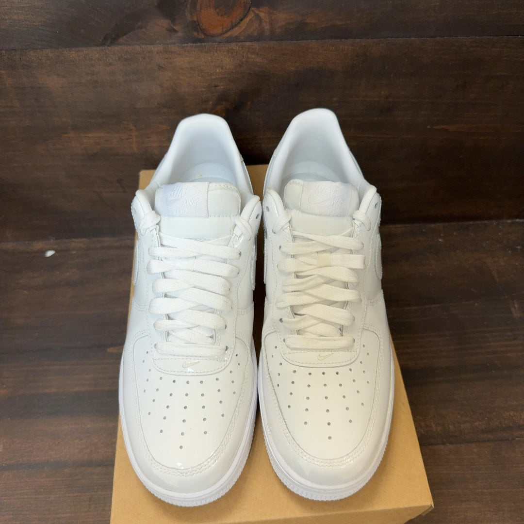 Nike Air Force 1 Low '07 Premium White Patent Size 9.5 (Pre-Owned) - Image 3