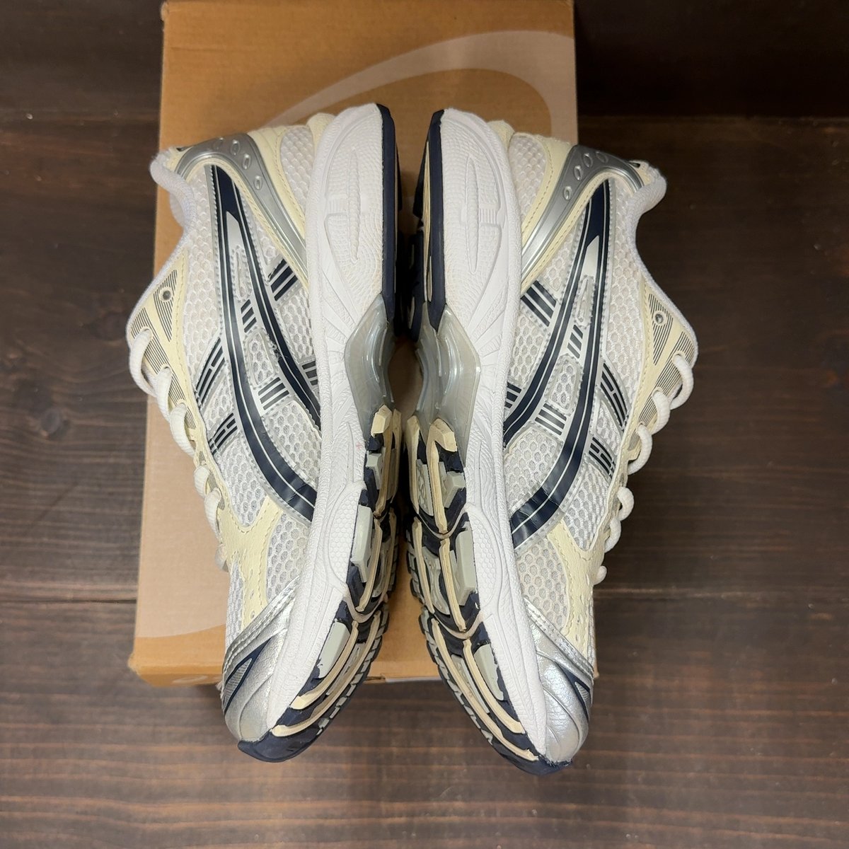 ASICS Gel-Kayano 14 White Midnight (Women's) Size 6.5W (Pre-Owned) - aux