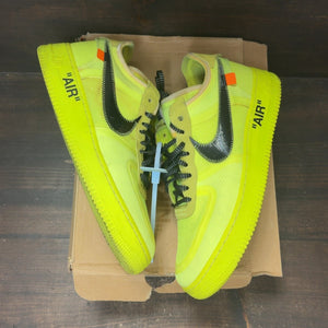 Nike Air Force 1 Low Off-White Volt Size 11 (Pre-Owned) - back