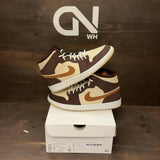 Jordan 1 Mid SE Brown Basalt Oatmeal (Women's) Size 9.5W (Pre-Owned) - front
