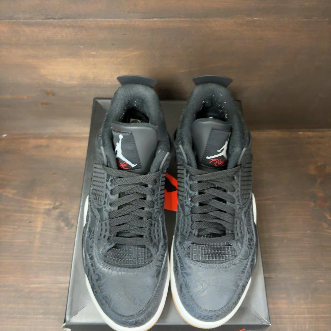 Jordan 4 Retro Laser Black Gum - Image 3