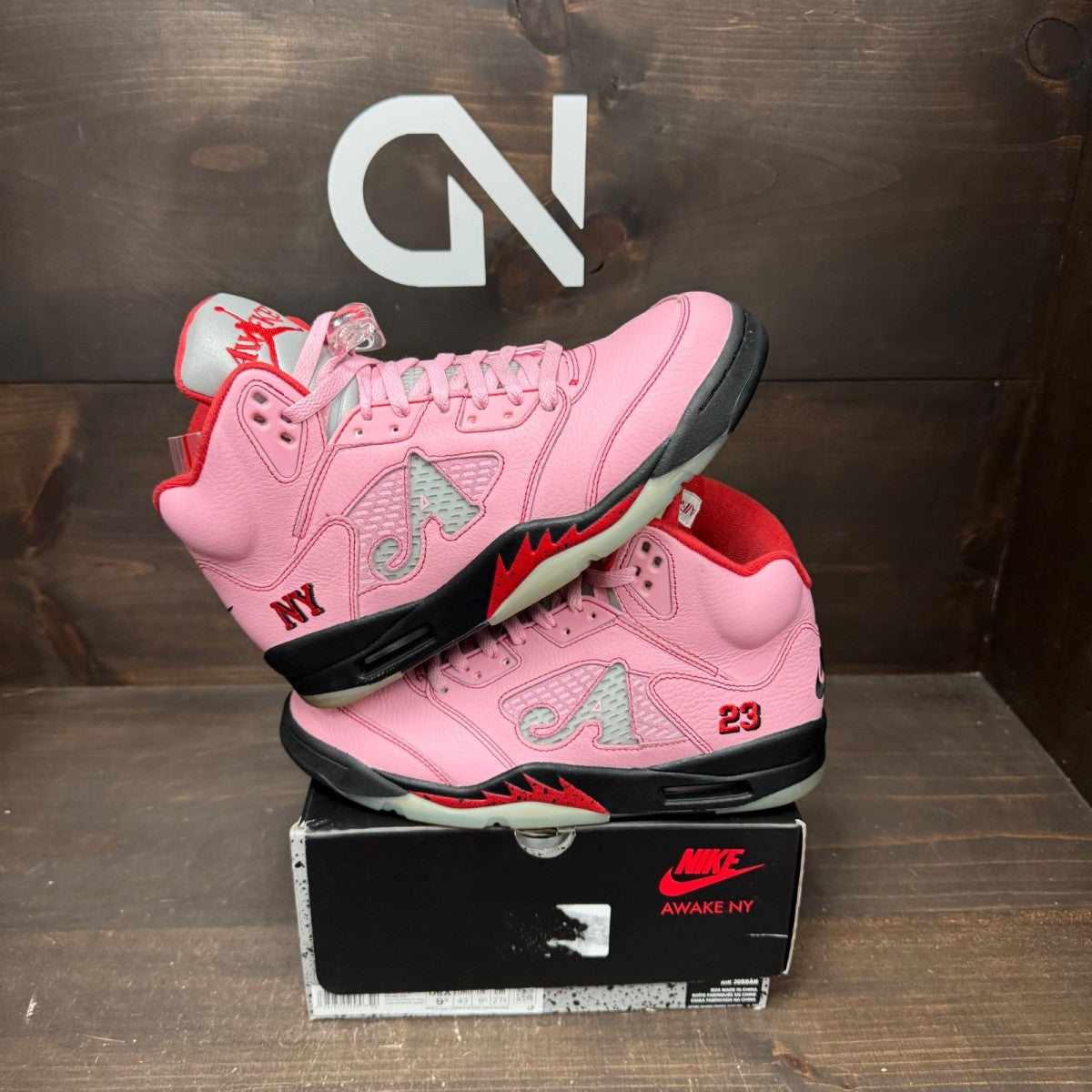 Jordan 5 Retro Awake NY Arctic Pink - Image 1