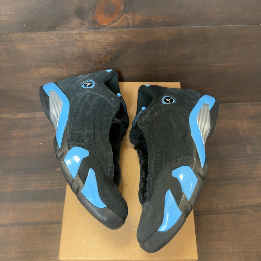 Jordan 14 Retro Black University Blue (2026) Size 10 (Pre-Owned) - Image 2