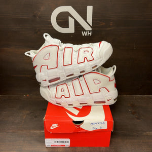 Nike Air More Uptempo White Varsity Red Outline Size 11 (Pre-Owned) - front