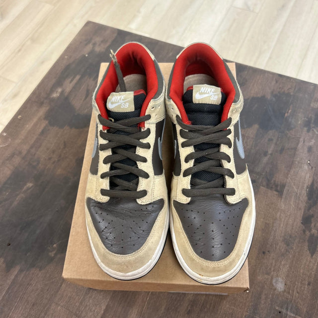 Nike SB Dunk Low Dark Chocolate Linen Size 11 (Pre-Owned) - Image 2