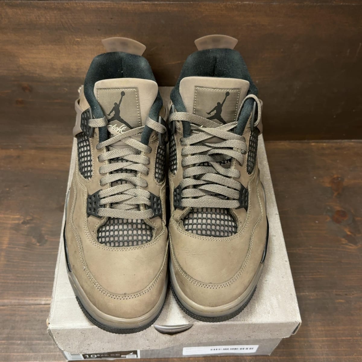 Jordan 4 Retro Cave Stone Size 10.5 (Pre-Owned) - tag