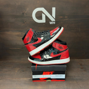 Jordan 1 Retro High OG Patent Bred (GS) - Image 1