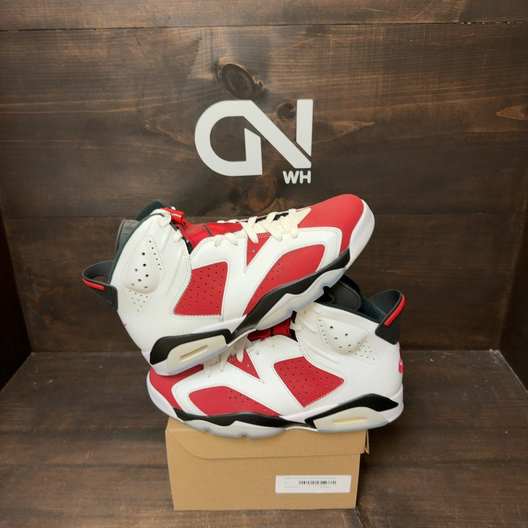 Jordan 6 Retro Carmine (2021) Size 10 (Pre-Owned) - Image 1