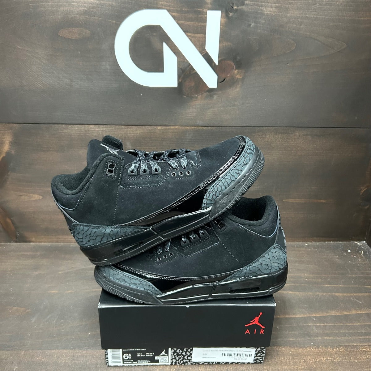 Jordan 3 Retro Black Cat (2025) (GS) - Image 1