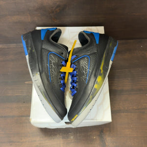 Jordan 2 Retro Low SP Off-White Black Blue Size 7 (Pre-Owned)