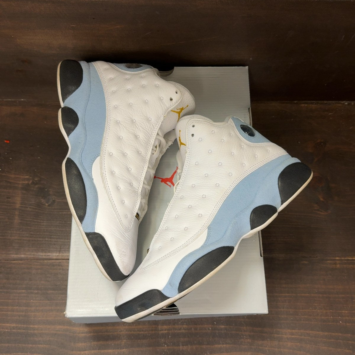 Jordan 13 Retro Blue Grey Size 10 (Pre-Owned) - back